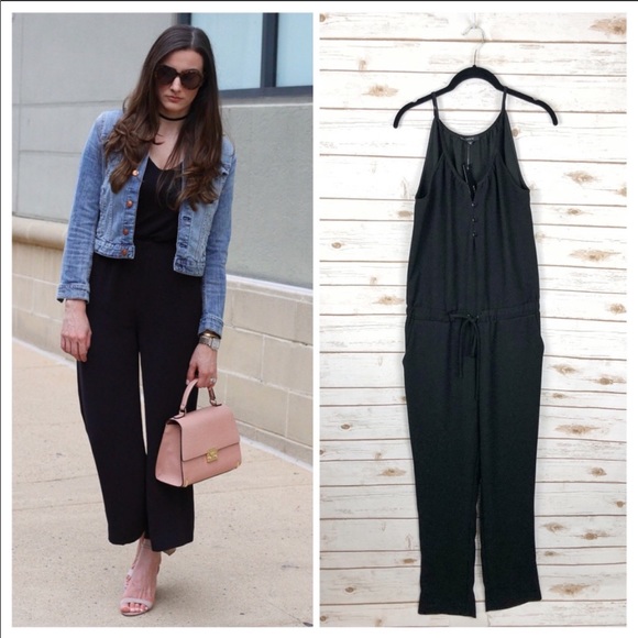 DREW Pants - DREW Black pant jumpsuit